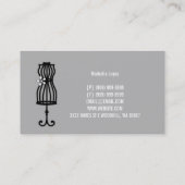 Aanpassing, kleding, dagdroger, Vintage bij stress Visitekaartje (Achterkant)