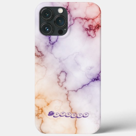 Aanpassing kleurmarmerpatroon Case-Mate iPhone case (Achterkant)