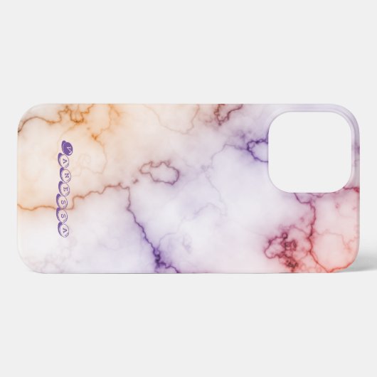 Aanpassing kleurmarmerpatroon iPhone hoesje (Achterkant horizontaal)