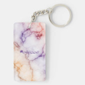 Aanpassing kleurmarmerpatroon sleutelhanger (achterkant)