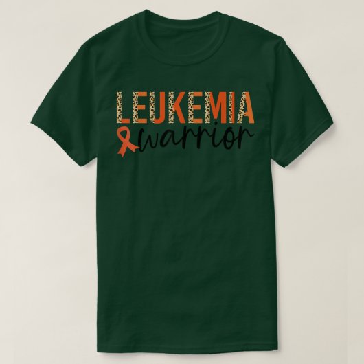 Aanpassing leukemie Aankomst luipspatroon leukemie T-shirt (Design voorkant)