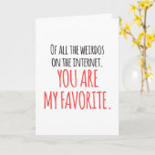 AANPASSING Mijn favoriete Weirdo op internet Kaart (Gele Bloem)