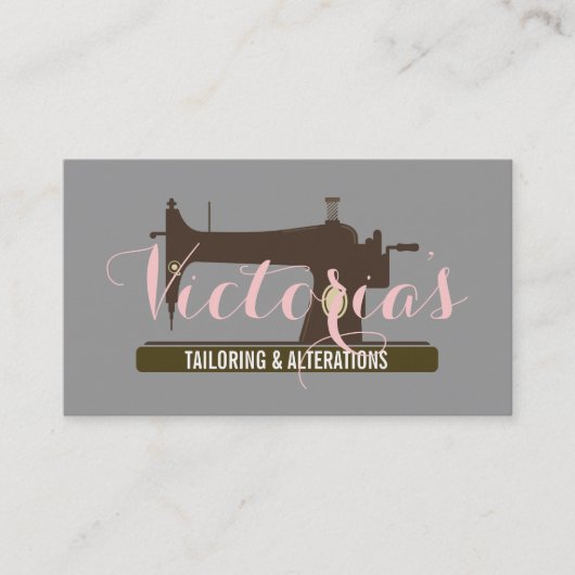 Aanpassing, Tailor, Tailor, Seamstress Visitekaartje (Voorkant)