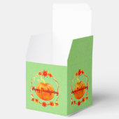 Aanpassing Thanksgiving Waterverf pompoen op groen Bedankdoosjes (Geopend)