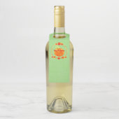 Aanpassing Thanksgiving Waterverf pompoen op groen Flessenhanger (Op fles)