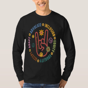 Aanpassing van bevorderde inclusie gelijkheid 1 t-shirt