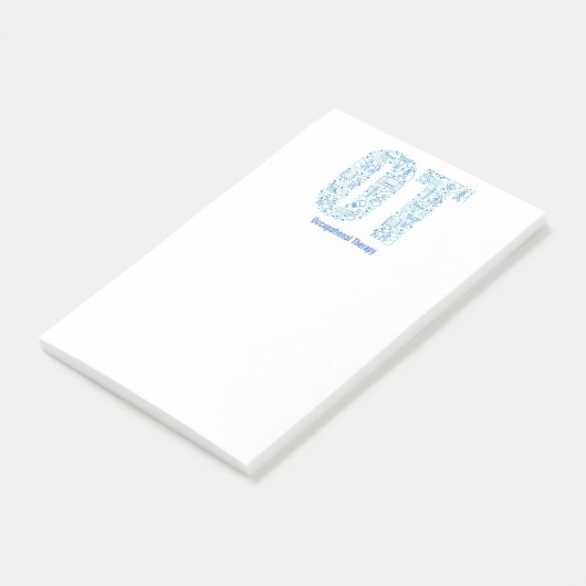 Aanpassing van de beroepsmatige Therapist aan Post-it® Notes (Schuin)