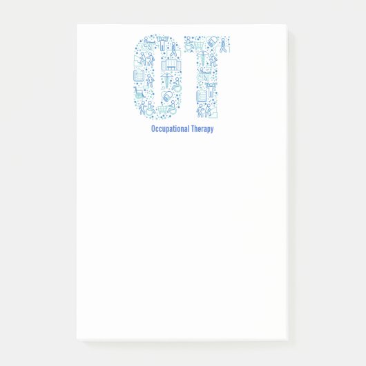 Aanpassing van de beroepsmatige Therapist aan Post-it® Notes (Voorkant)