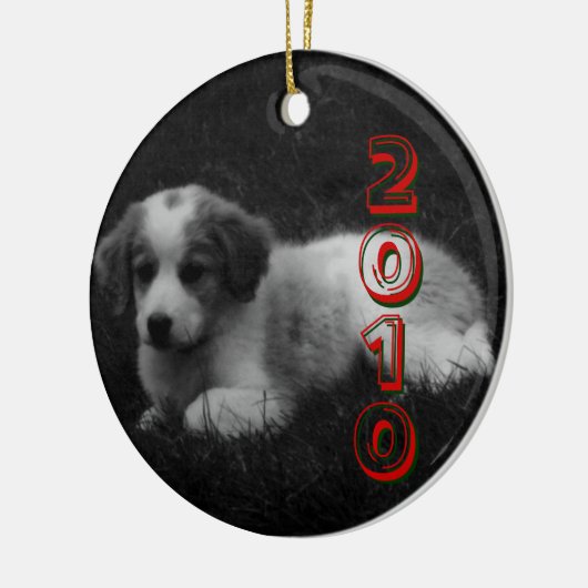 AANPASSING VAN de eerste kerstdag van je pop Keramisch Ornament (Links)