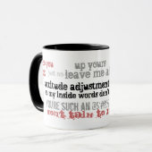 Aanpassing van de hoogte in uitvoering mok (Voorkant links)