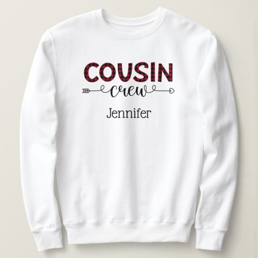 Aanpassing van de persoonlijke neef-bemanningsfami trui (Design voorkant)