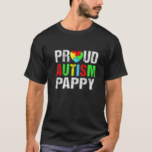 Aanpassing van de standaard Autism Pappy Heart Fam T-shirt