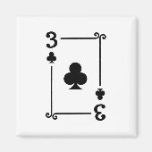 Aanpassing van drie clusters Suite Afspeelkaarten  Magneet (Voorkant)