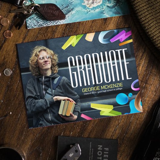 Aanpassing van fancy afstuderen kaart