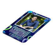 Aanpassing van fancy blauw afstuderen magneet (Linkerzijde)