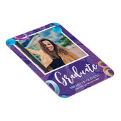 Aanpassing van fancy paars afstuderen magneet (Rechterzijde)