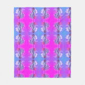 Aanpassing van het paarse patroon mode design teen fleece deken (Voorkant)