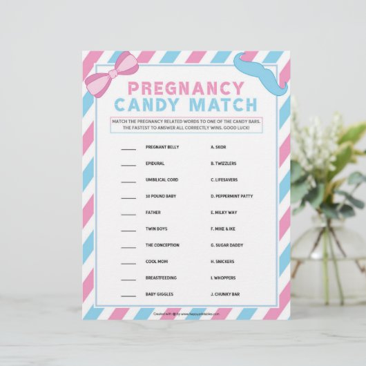 Aanpassing van het Snoep tijdens de zwangerschap Briefhoofd (Staand voorkant)