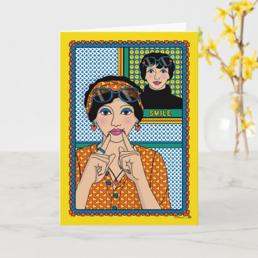 Aanpassing van hoogte_B_Greeting Kaart (Gele Bloem)