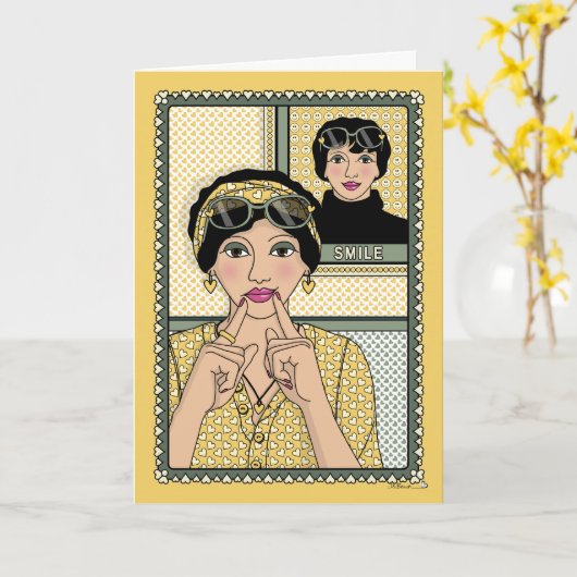 Aanpassing van hoogte_C_Greeting Kaart (Gele Bloem)