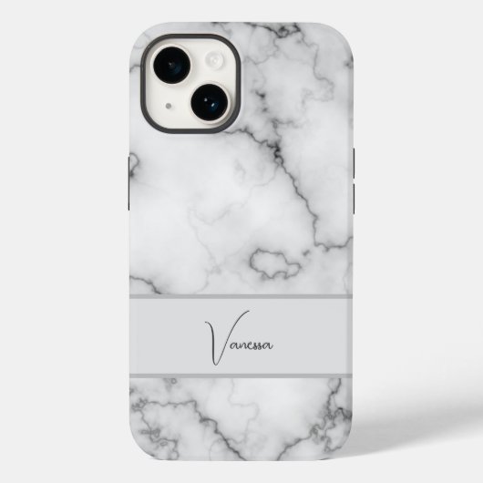 Aanpassing van marmer Pattern Case-Mate iPhone Case (Achterkant)