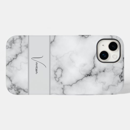 Aanpassing van marmer Pattern Case-Mate iPhone Case (Achterkant (horizontaal))