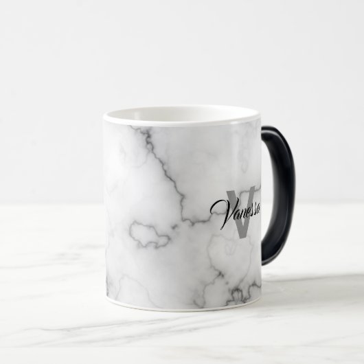 Aanpassing van marmer Pattern Magische Mok (Voorkant rechts)