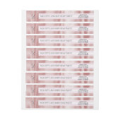 Aanpassing van merk Faux Girly Pink Satin Fabric (Vel)