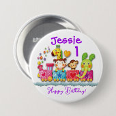 Aanpassing van vogeldagtraining Jonge kinderen Gro Ronde Button 7,6 Cm (Voorkant /achterkant)