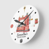 Aanpassing waterverf naaimachine Aangepast Ronde Klok (Hoek)