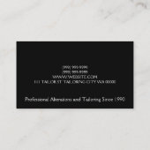 Aanpassingen in de vorm van trainen, trainen, zeem visitekaartje (Achterkant)