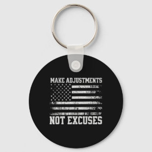 Aanpassingen maken, geen excuses voor de Amerikaan Sleutelhanger