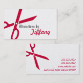 Aanpassingen op de markt voor zeevaartseamstress visitekaartje (Voorkant / Achterkant)