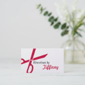 Aanpassingen op de markt voor zeevaartseamstress visitekaartje (Staand voorkant)