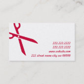 Aanpassingen op de markt voor zeevaartseamstress visitekaartje (Achterkant)