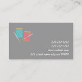 Aanpassingen op de markt voor zeevaartseamstress visitekaartje (Achterkant)