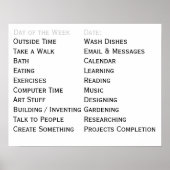 Aanpassings het Dagelijkse Taken van het Hulpmidde Poster (Voorkant)