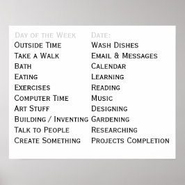 Aanpassings het Dagelijkse Taken van het Hulpmidde Poster