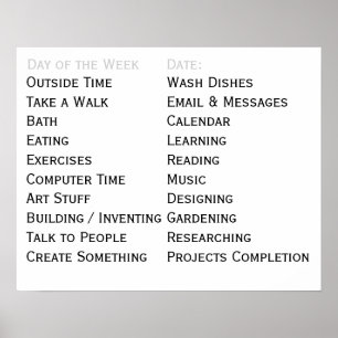 Aanpassings het Dagelijkse Taken van het Hulpmidde Poster