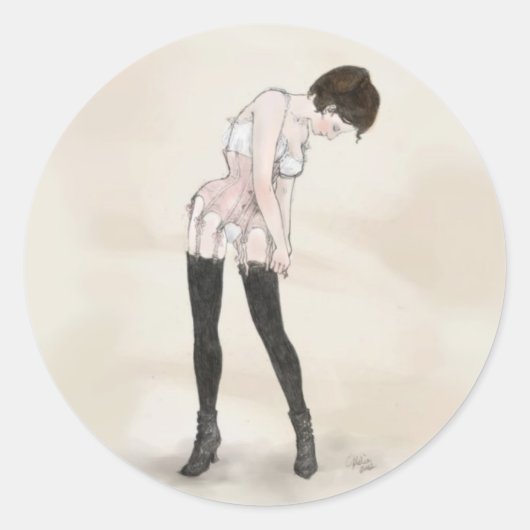 Aanpassingsbalansen Ronde Sticker (Voorkant)