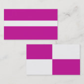 AANPASSINGSBARE Hot Pink & White Visitekaartje (Voorkant / Achterkant)