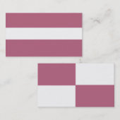 AANPASSINGSBARE Mauve & White Visitekaartje (Voorkant / Achterkant)