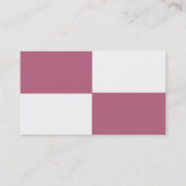 AANPASSINGSBARE Mauve & White Visitekaartje (Achterkant)
