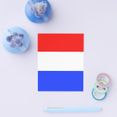 AANPASSINGSBARE rode, witte en blauwe brochure (Enkel)