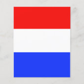 AANPASSINGSBARE rode, witte en blauwe brochure (Voorkant)