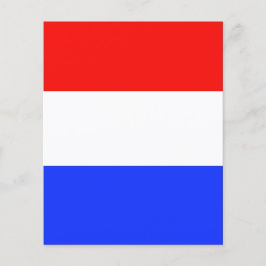 AANPASSINGSBARE rode, witte en blauwe brochure (Voorkant)