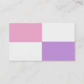 AANPASSINGSBARE Visitekaartje, wit en draagbaar Visitekaartje (Achterkant)