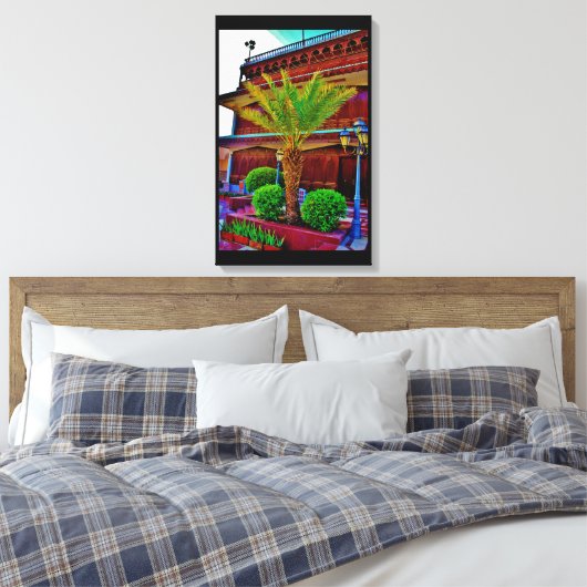 Aanpassingsdatumstructuur Canvas Afdruk (Insitu (Slaapkamer))