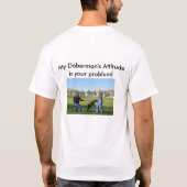 Aanpassingsprobleem van Doberman T-shirt (Achterkant)