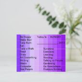 Aanpassingsprogramma's dagelijkse lijst met tools briefkaart (Staand voorkant)